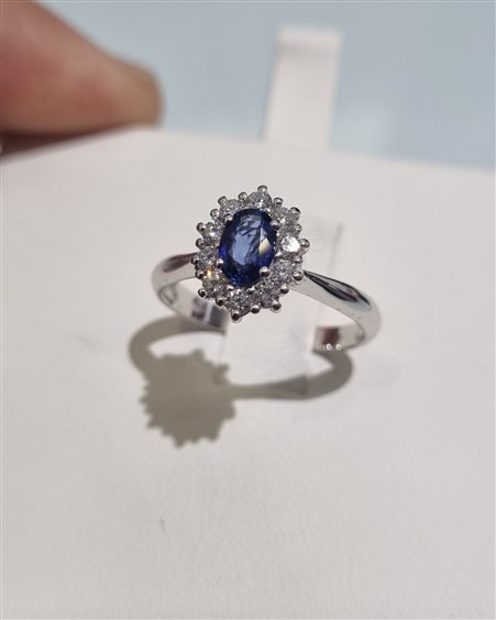 Ring Gilma Gioielleria  Woman in Gold Zaffiro blu 0.52 Ct ANOR-109-286 - ANOR-109-286